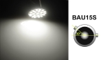 Λαμπτήρας LED BAU15S (1156) 22 SMD 24V Ψυχρό Λευκό 1 Τεμάχιο