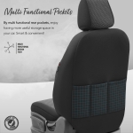 Σετ Καλύμματα Αυτοκινήτου Otom Line Design Orthopedic Extra Support Universal Βαμβακερό Ύφασμα Εμπρός και Πίσω 11 Τεμαχίων Μαύρο