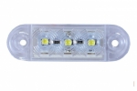 LED Όγκου με 3 LED 12V/24V IP66 Ψυχρό Λευκό 65mm х 10mm