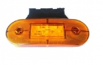 LED Φωτιστικό 9 Led Πλευρικής Σήμανσης Πορτοκαλί με Βάση 12V 115mm x 40mm