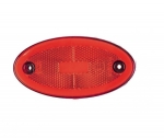 LED Όγκου Πλευρικής Σήμανσης NEON Κόκκινο με 3 Λειτουργίες 12V / 24V IP68 116mm x 60mm x 15.7mm