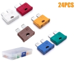 Σετ 24 Ασφαλειών Αυτοκινήτου 7,5A - 30A