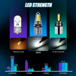 T10 LED Can Bus 2 SMD 7020 12V Ψυχρό Λευκό 2 Τεμάχια